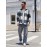Mens Flannel Shirt Long Sleeve Plaid Jacket Casual Button Down Shirts Shacket
