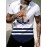 Men's Marine Style Anchor 3D Print Casual Shirt, Button Front Short Sleeve Top, Men's Clothes For Daily Wear/Party