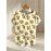 Trendy Collared, Men's Novelty Geometric Print Button-Up Shirt - Casual, Breathable Polyester, Machine Washable