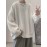 Trendy Cable Sweatshirt, Men's Casual Solid Crew Neck Sweatshirt For Men Fall Winter